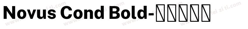 Novus Cond Bold字体转换